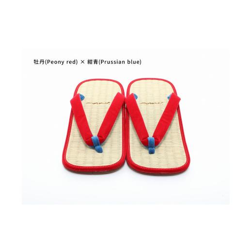 ふるさと納税 ファッション 下駄 和歌山県 白浜町 inoca SETTA OVERSEAS 牡丹×紺青 牡丹×紺青