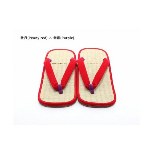 ふるさと納税 ファッション 下駄 和歌山県 白浜町 inoca SETTA OVERSEAS 牡丹×紫紺 牡丹×紫紺