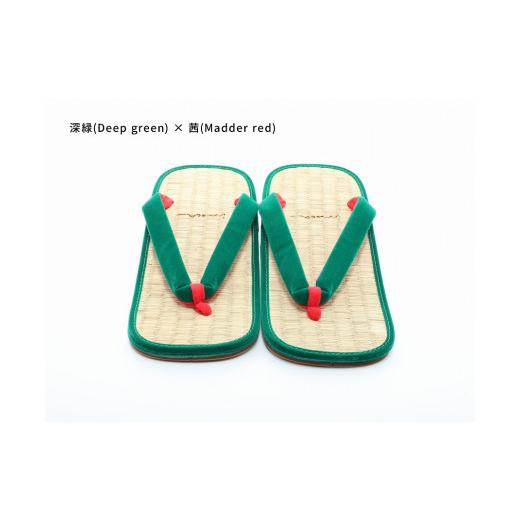 ふるさと納税 ファッション 下駄 和歌山県 白浜町 inoca SETTA OVERSEAS 深緑×茜 深緑×茜