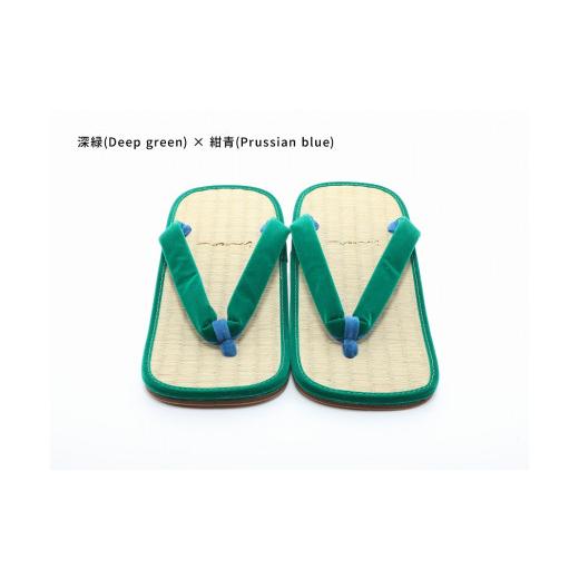ふるさと納税 ファッション 下駄 和歌山県 白浜町 inoca SETTA OVERSEAS 深緑×紺青 深緑×紺青