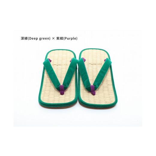 ふるさと納税 ファッション 下駄 和歌山県 白浜町 inoca SETTA OVERSEAS 深緑×紫紺 深緑×紫紺