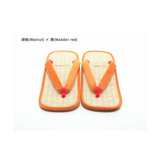 ふるさと納税 ファッション 下駄 和歌山県 白浜町 inoca SETTA OVERSEAS 胡桃×茜 胡桃×茜