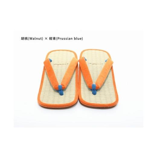 ふるさと納税 ファッション 下駄 和歌山県 白浜町 inoca SETTA OVERSEAS 胡桃×紺青 胡桃×紺青