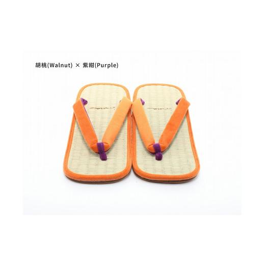 ふるさと納税 ファッション 下駄 和歌山県 白浜町 inoca SETTA OVERSEAS 胡桃×紫紺 胡桃×紫紺