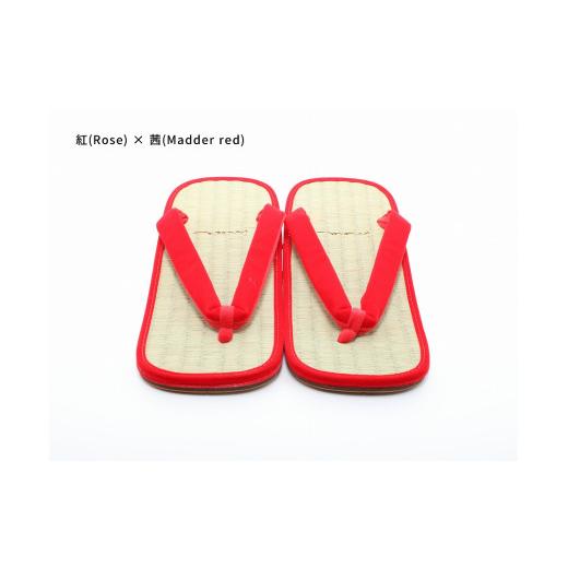 ふるさと納税 ファッション 下駄 和歌山県 白浜町 inoca SETTA OVERSEAS 紅×茜 紅×茜
