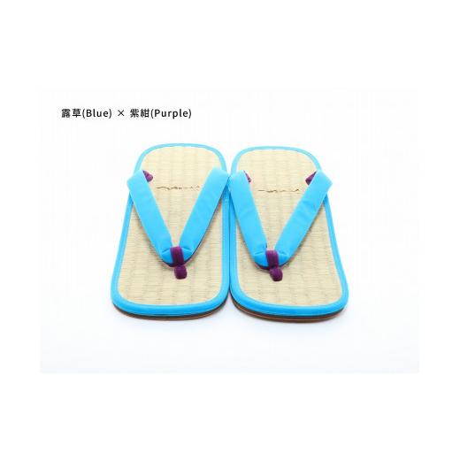 ふるさと納税 ファッション 下駄 和歌山県 白浜町 inoca SETTA OVERSEAS 露草×紫紺 露草×紫紺