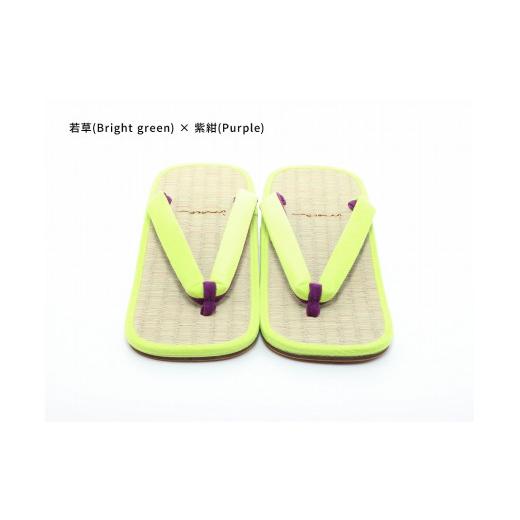 ふるさと納税 ファッション 下駄 和歌山県 白浜町 inoca SETTA OVERSEAS 若草×紫紺 若草×紫紺