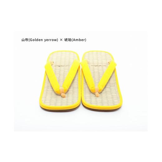 ふるさと納税 ファッション 下駄 和歌山県 白浜町 inoca SETTA OVERSEAS 山吹×琥珀 山吹×琥珀