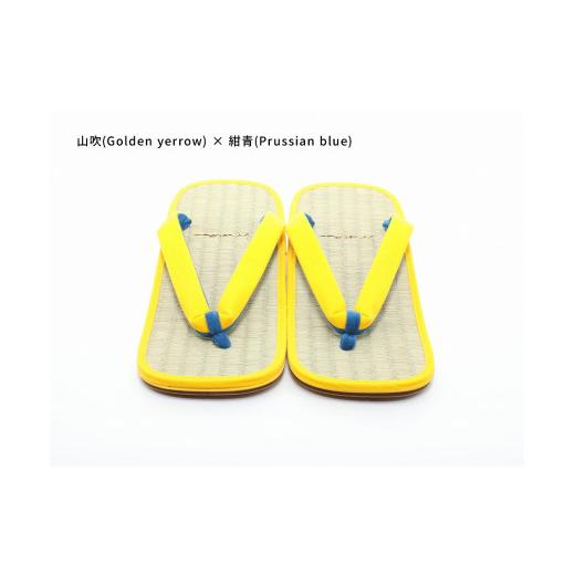 ふるさと納税 ファッション 下駄 和歌山県 白浜町 inoca SETTA OVERSEAS 山吹×紺青 山吹×紺青