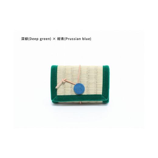 ふるさと納税 小物 和歌山県 白浜町 inoca CASE CARD 深緑×紺青 深緑×紺青