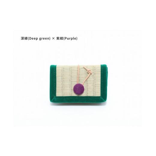 ふるさと納税 小物 和歌山県 白浜町 inoca CASE CARD 深緑×紫紺 深緑×紫紺