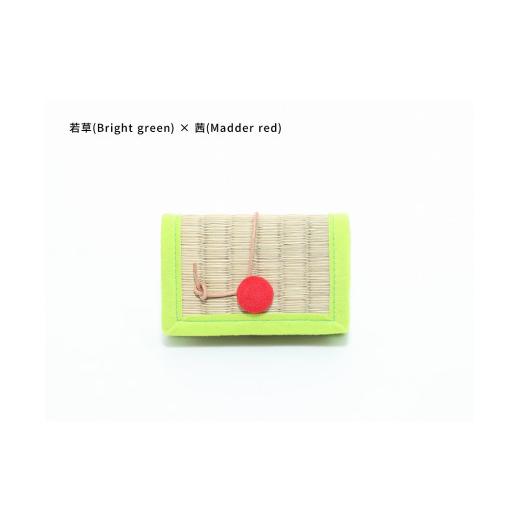 ふるさと納税 小物 和歌山県 白浜町 inoca CASE CARD 若草×茜 若草×茜