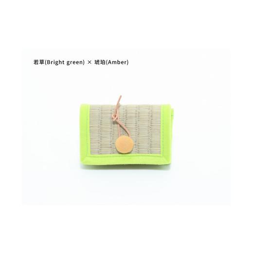 ふるさと納税 小物 和歌山県 白浜町 inoca CASE CARD 若草×琥珀 若草×琥珀