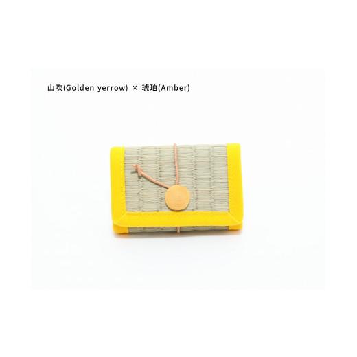 ふるさと納税 小物 和歌山県 白浜町 inoca CASE CARD 山吹×琥珀 山吹×琥珀