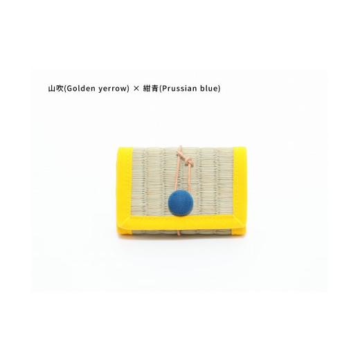 ふるさと納税 小物 和歌山県 白浜町 inoca CASE CARD 山吹×紺青 山吹×紺青