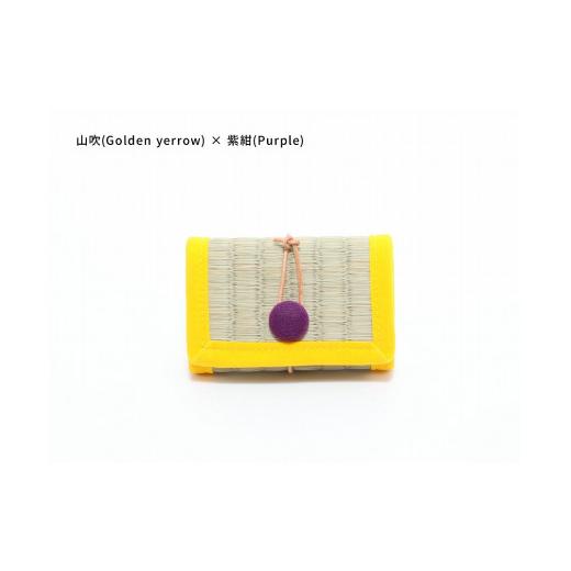 ふるさと納税 小物 和歌山県 白浜町 inoca CASE CARD 山吹×紫紺 山吹×紫紺