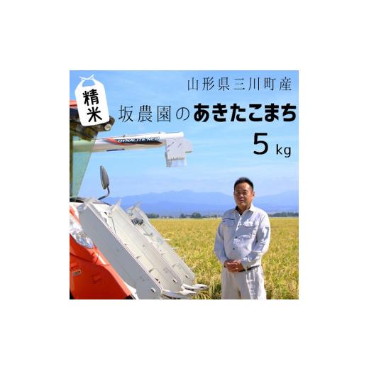 ふるさと納税 山形県 三川町 [令和5年産・精米]坂農園の厳選米!あきたこまち5kg 令和5年産