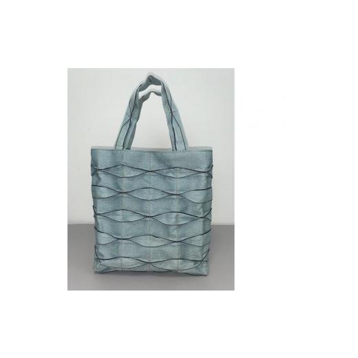 ふるさと納税 カバン 手提げ 埼玉県 飯能市 畳屋さんのヘリバッグ 手さげ(横はぎ) 水色 HNNBN001-5 畳屋さんのヘリバッグ 手さげ(横はぎ) :水色