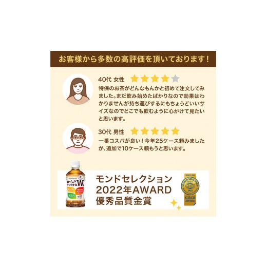 ふるさと納税 お茶類 北海道 恵庭市 『定期便：全3回』からだすこやか茶W+ 350mlPET×24本 コカ・コーラ からだすこやか茶 お茶 350ml 24本 トクホ 特保 北海…の画像