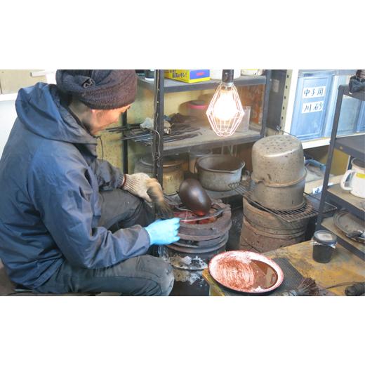 ふるさと納税 金工品 岩手県 滝沢市 柚子形鉄瓶 （大） 田山鐵瓶工房 ／ 南部鉄器 鉄器 工芸 工芸品 伝統工芸品 伝統 現代の名工 献上品 鉄瓶 IH対応 オール熱…_7