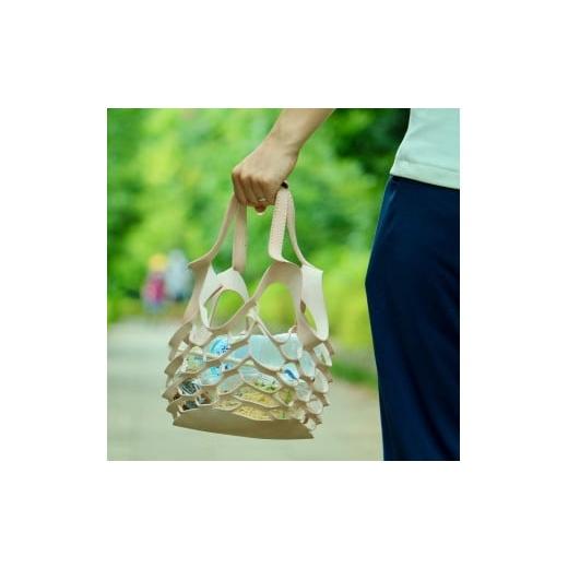 ふるさと納税 カバン 神奈川県 川崎市 SKLO 持ち手のカラーを選べる 床革のテイクアウトBAG Red Red