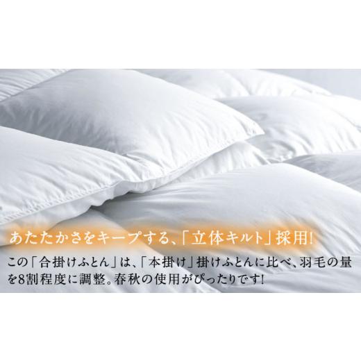 ふるさと納税 タオル・寝具 掛け布団 長崎県 壱岐市 シングル 羽毛布団 合掛け マザーグースダウン93％（無地・ホワイト）《壱岐市》 富士新幸九州 JDH028 ロ…_2