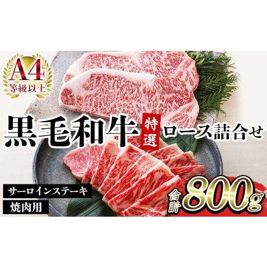 ふるさと納税 牛肉 サーロイン 鹿児島県 いちき串木野市 鹿児島県産 黒毛和牛 サーロイン ステーキ 200g×2枚 特上ロース 400g A-4等級以上 国産 冷凍 和牛 ロ…