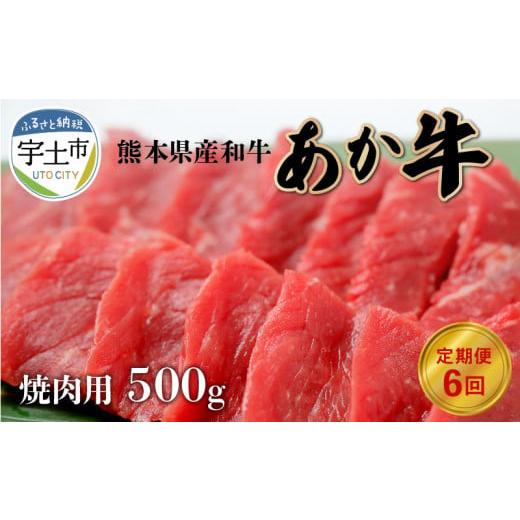 ふるさと納税 熊本県 宇土市 89-87 熊本県産和牛 あか牛 焼肉用500g[定期便6回]