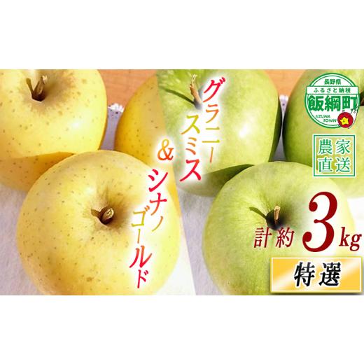 ふるさと納税 りんご 長野県 飯綱町 りんご シナノゴールド & グラニースミス 特選 3kg 詰め合わせ セット やまじゅうファーム 沖縄県への配送不可 2026年11…