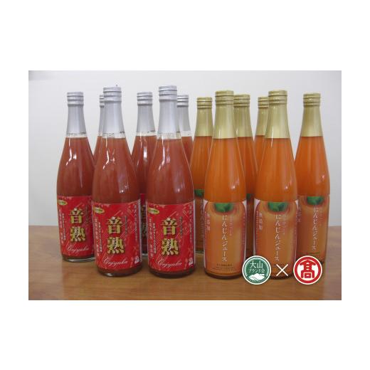 ふるさと納税 果汁飲料 トマト 鳥取県 南部町 BF7 日南トマト加工 トマトジュースとにんじんジュースセット(大山ブランド会) /日南町産トマト/日南町産に…