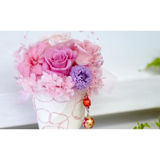 ふるさと納税 雑貨・日用品 インテリア 佐賀県 有田町 有田焼 プリザーブドフラワー ピンクガーデン フラワースポットベルローズ プリザーブドフラワー ギフト…