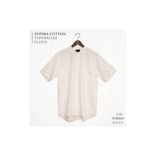 ふるさと納税 服 男 兵庫県 西脇市 33-13 播州織メンズシャツ「THE INDUSTRY WORKS」(半袖バンドカラー・1着) TIW_065(ホワイト) LLサイズ TIW_065ホワイ…