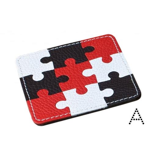 ふるさと納税 雑貨・日用品 福井県 大野市 本革パズルコースター(3枚セット)A A