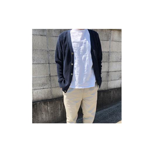 ふるさと納税 服 男 福島県 伊達市  阿部ニット 《グレー》両あぜ編みミドルゲージニットカーディガン（美濃和紙使用）LLサイズ F20C-385 LLサイズ
