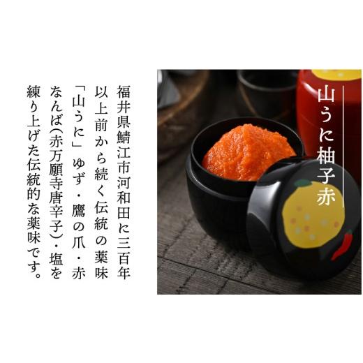 ふるさと納税 調味料・油 福井県 鯖江市 鯖江の言い慣わし香辛料「山うに」柚子赤３本仕かける ドライ仕かける A-01003b ／ 山うに 香辛料 調味料 辛さ 柚子 ゆず 上げ米の召し連れる …