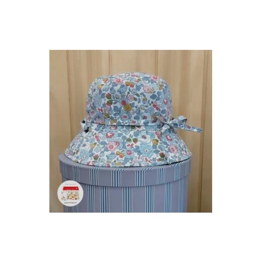 ふるさと納税 小物 帽子 千葉県 松戸市 AO018 warmheart リバティ(Betsy)×シャンブレーのリバーシブルハット/帽子(61.5cm) 61.5cm