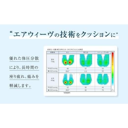 ふるさと納税 タオル・寝具 愛知県 大府市 T087-NT エアウィーヴ 座 クッション ( 座布団 ざぶとん クッション エアウィーヴ 洗える 愛知県 大府市 エアウィー…の画像