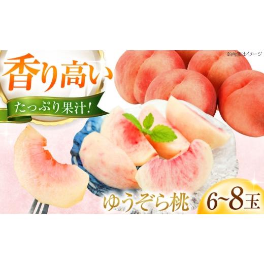 ふるさと納税 もも 愛媛県 内子町 先行予約 藤渕果樹園のゆうぞら桃 6〜8玉入り [2026年8月〜発送]/モモ 桃 フルーツ 果物 1箱 くだもの もも 株式会社内…
