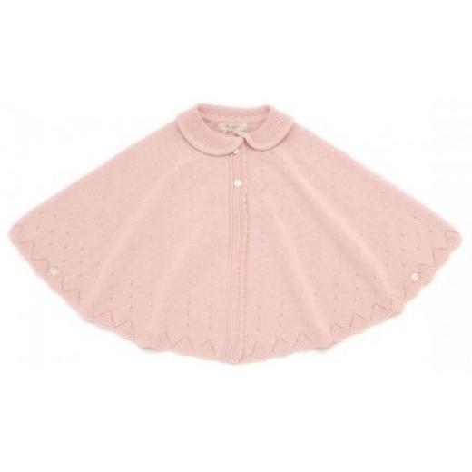 ふるさと納税 服 子ども 大阪府 阪南市 さくらねずみ(洛陽染) 衿付き一重ケープCO-W92-81| ベビー服 ベビー 赤ちゃん ニット ケープ 羽織り オーガニックコ…