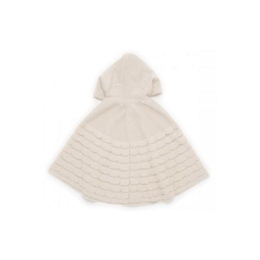 ふるさと納税 服 子ども 大阪府 阪南市  ナチュラル シェルマント CO-Ｗ10 |ベビー服 ベビー 赤ちゃん ケープ 羽織り マント オーガニックコットン 綿 日本製 …の画像