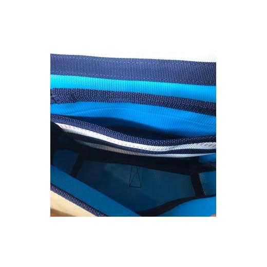 ふるさと納税 カバン ボディバッグ・ワンショルダー 長野県 諏訪市 11-56BL　 SUWAプレミアム FIRE HOSE PRODUCTS　ボディバッグ　ホワイト（M）（パイピング…の画像