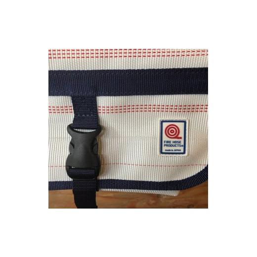 ふるさと納税 カバン ボディバッグ・ワンショルダー 長野県 諏訪市 11-56BL　 SUWAプレミアム FIRE HOSE PRODUCTS　ボディバッグ　ホワイト（M）（パイピング…の画像