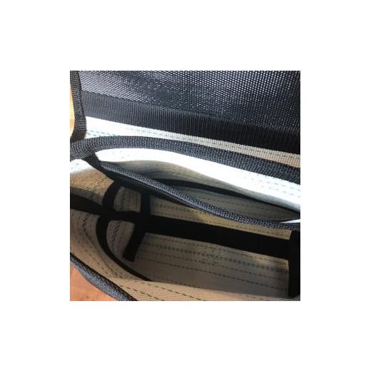 ふるさと納税 カバン ボディバッグ・ワンショルダー 長野県 諏訪市  SUWAプレミアム FIRE HOSE PRODUCTS　ボディバッグ　ブラック（M）（パイピングカラー：こ…の画像