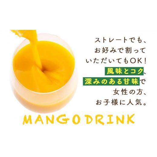 ふるさと納税 果汁飲料 マンゴー 宮崎県 串間市  定期便・全3回 とろーり果実感 グァバ・マンゴードリンク２本セット(各720ml×2本)×3回_K021-T006の画像