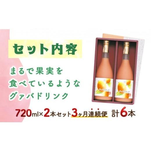 ふるさと納税 果汁飲料 宮崎県 串間市  定期便・全3回 まるで果実を食べているような グァバドリンク２本セット(各720ml)×3回_K021-T007の画像