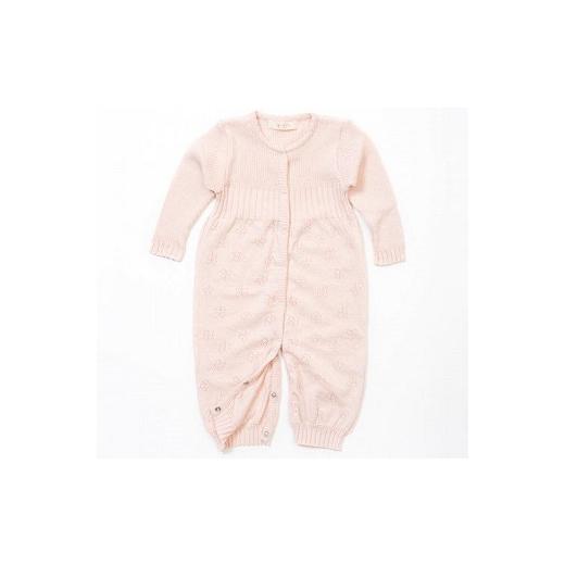 ふるさと納税 服 子ども 大阪府 阪南市 さくらねずみ(草木染) クローバー柄 2WAYオール CO-W42-81 7営業日程度で発送 | オーガニックコットン100% ベビ…