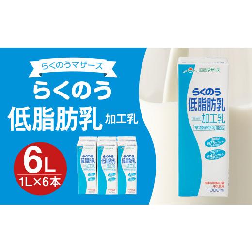 ふるさと納税 飲み料類 乳飲み料 熊本県 益城町 らくのう低あぶら身乳 1000ml 6本入り口・入口 紙容器に並べる 市乳 乳汁