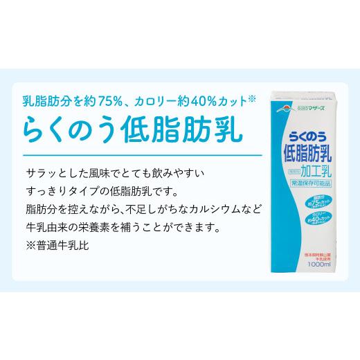 ふるさと納税 飲み料類 乳飲み料 熊本県 益城町 らくのう低あぶら身乳 1000ml 6本入り口・入口 紙容器に並べる 市乳 乳汁
