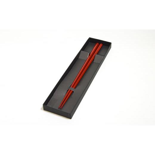 ふるさと納税 民芸品・工芸品 滋賀県 米原市 「近江の名工 石久仏壇店」 漆塗り箸 普通 赤21cm   0454 普通赤21cm