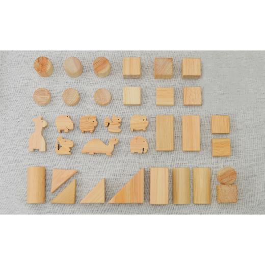 ふるさと納税 雑貨・日用品 玩具 滋賀県 米原市 国産ひのき積み木セット（L） No.5694-0472_3